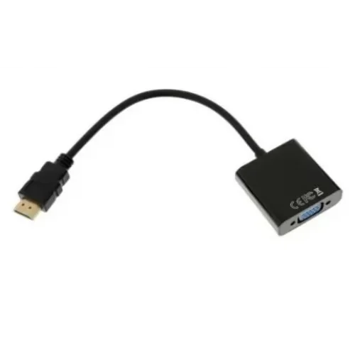 Адаптер HDMI (M)-VGA (F) 00-00027496 черный GOPOWER