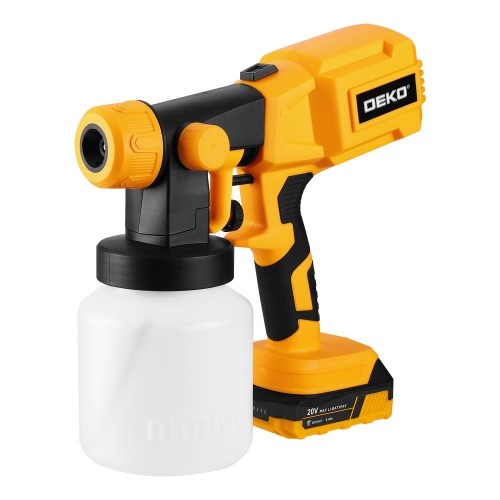 Краскопульт аккумуляторный DEKO SG20DK, 20В, 800 мл, 1x3.0Ач 083-1133
