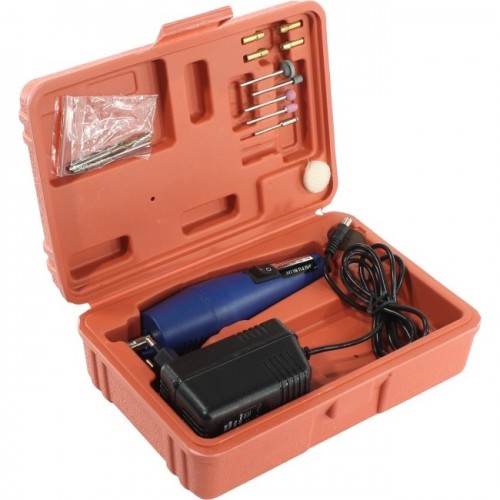 Дрель (гравер) Rexant 12000 об/мин, 12 Вт, 10 насадок, в кейсе