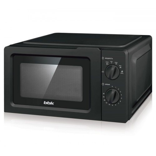 Микроволновая печь BBK 17MWS-782M/B черный, 17 л, 700 Вт, переключатели - поворотный механизм