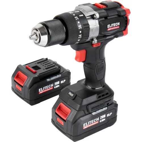 Дрель-шуруповерт Elitech CD 20BL2 (E2201.042.02) 80Вт аккум. патрон:быстрозажимной (кейс в комплекте) (205728)