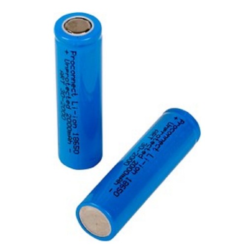 Аккумулятор 18650 unprotected Li-ion 2000 mAH 3.7 В PROconnect