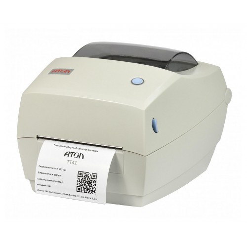 Принтер этикеток термотрансферный Атол ТТ41 203 dpi, 102 мм/сек, USB, серый