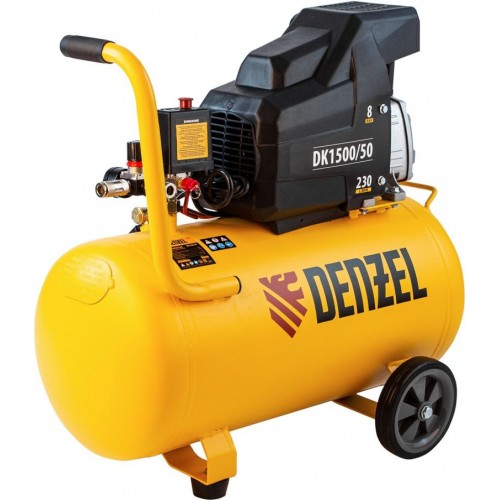 Компрессор Denzel воздушный DK1500/50,Х-PRO 1,5 кВт, 230 л/мин, 50 л 58064