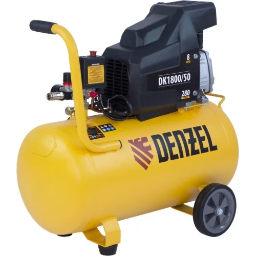 Компрессор Denzel воздушный DK1800/50,Х-PRO 1,8 кВт, 280л/мин, 50л 58068
