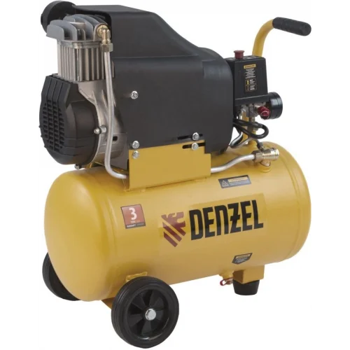 Компрессор Denzel воздушный DLC1300/24 безмасляный 1,3 кВт, 24 литра, 206 л/мин/ 58171