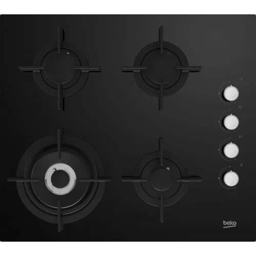 Встраиваемая газовая варочная поверхность Beko HILW 64122 S, черный