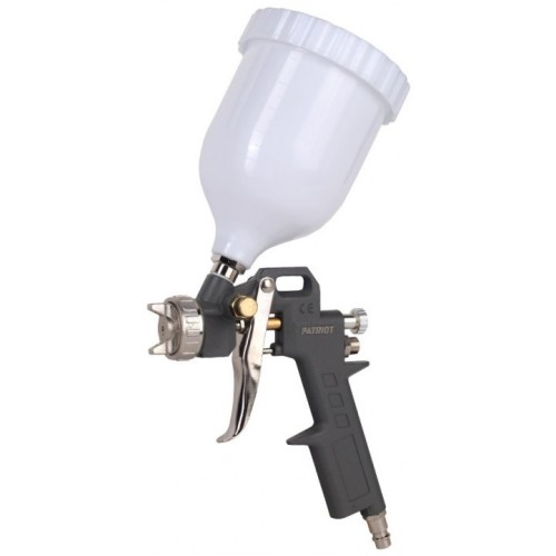 Краскопульт пневматический PATRIOT LV 162Ав.бак 0.5л 400л/мин 3-4бар 1.5мм факел120-220мм 0.8кг