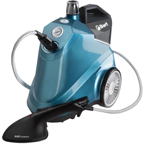 Отпариватель Bort Pro Iron, напольный для одежды, 2,5 кВт., давление 5.5 бар., пар 95 г/мин., t-пара 155 °С., бак 3.8 л.