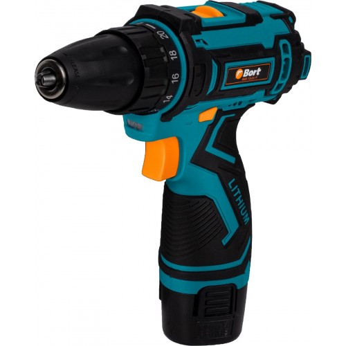 Дрель-шуруповерт Bort BAB-12x2Li-F 93413083, Аккумуляторная, 12В, 1 АКБ