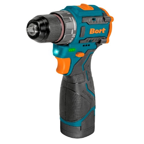 Дрель-шуруповерт Bort BAB-16U 93414882, Аккумуляторная, 16.8В, 2 АКБ, Кейс