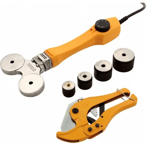 Аппарат для сварки пластиковых труб Denzel DWP-750 750Вт 260-300 град компл. насадок 20-40мм