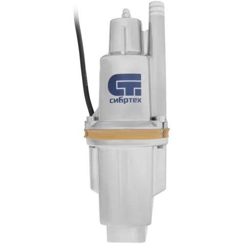Вибрационный насос СИБРТЕХ СВН30025 верхний забор 300 Вт напор 75 м 1200 л/ч кабель 25 м 99303