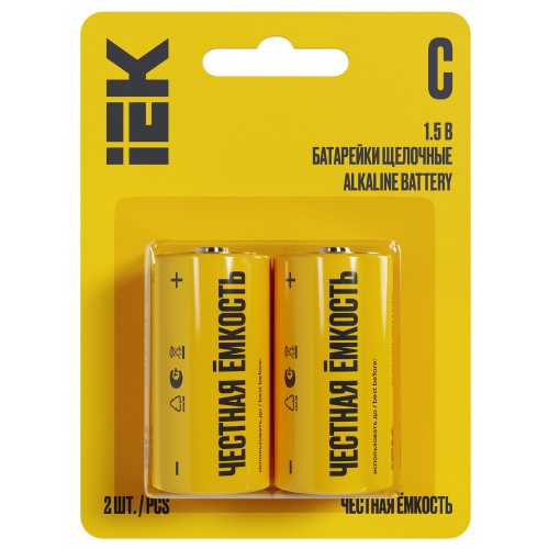 Батарейка щелочая Alkaline Optima LR14/C (2шт/блистер)