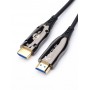 Кабель HDMI 30 м (HIGH speed, Metal gold, Optical) 8K VER 2.1 Кабель HDMI 30 м (HIGH speed, Metal gold, Optical) 8K VER 2.1