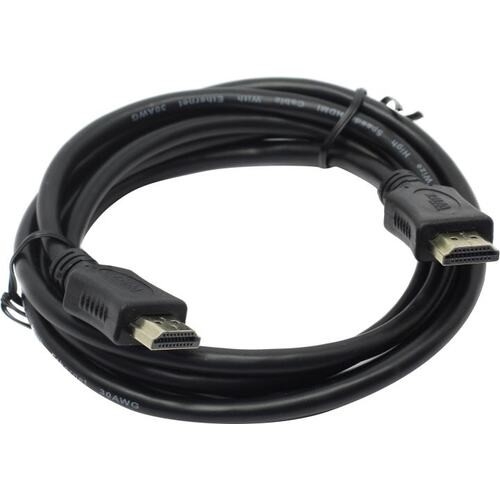 Кабель HDMI C-HM-HM-1.8M Wize, 1.8 м, v.2.0, 19M/19M, позол.разъемы, экран, черный, пакет