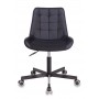 Кресло Бюрократ CH-350M/BLACK без подлокотников черный искусст.кожа/ткань крестовина хром