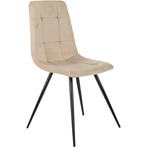 Стул для дома Бюрократ CH-K1 бежевый Holland 06 металл черный на ножках (CH-K1_1/HL07)