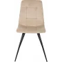 Стул для дома Бюрократ CH-K1 бежевый Holland 06 металл черный на ножках (CH-K1_1/HL07)