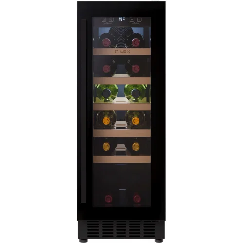 Винный шкаф LEX LWD3020BL 1-нокамерн. черный