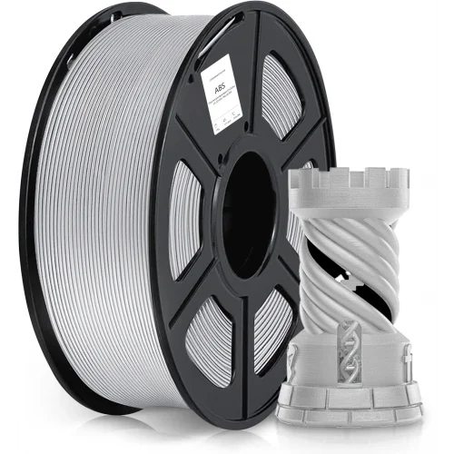 Пластик для принтера 3D Cactus CS-3D-ABS-1KG-SILVER ABS d1.75мм 1кг L386м 1цв.