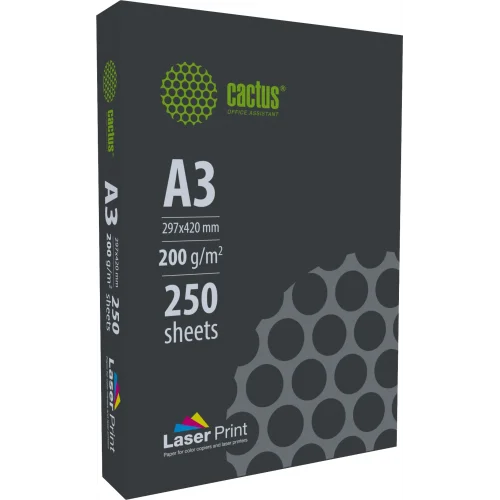 Бумага Cactus CS-LPA3200250 A3/200г/м2/250л./белый для лазерной печати