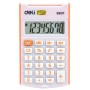 Калькулятор карманный Deli E39217/OR оранжевый 8-разр.