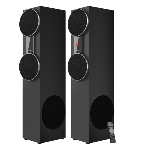 Акустическая система Ginzzu GM-325 2.0 2x60W/BT/USB/SD/FM/AUX/ДУ черный