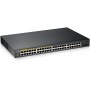 Kоммутатор Zyxel GS1900-48HPv2 Smart L2 PoE + switch, rack 19 