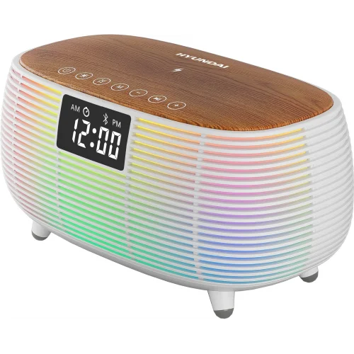 Радиобудильник Hyundai H-RCL231 белый LCD подсв:белая часы:цифровые FM