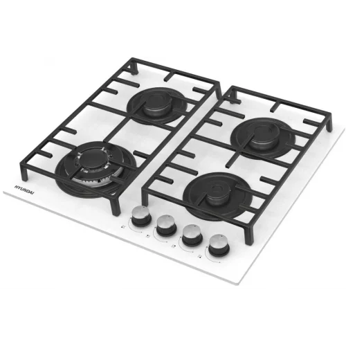 Газовая варочная поверхность Hyundai HHG 6438 WG белый
