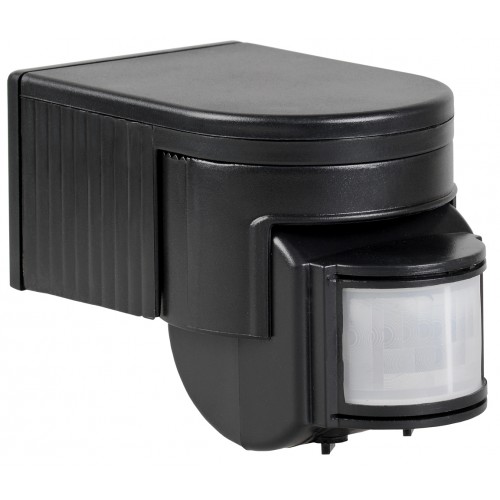 Датчик движения Iek LDD10-012-1100-002 ДД 012 черный, макс. нагрузка 1100Вт, угол обзора 180град., дальность 12м, IP44, ИЭК