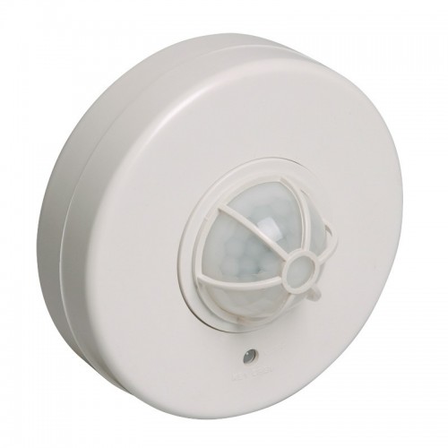 Датчик движения Iek LDD11-024B-1100-001 ДД 024В белый, макс. нагрузка 1100Вт, угол обзора 180-360гр, дальность 6м, IP33, ИЭК