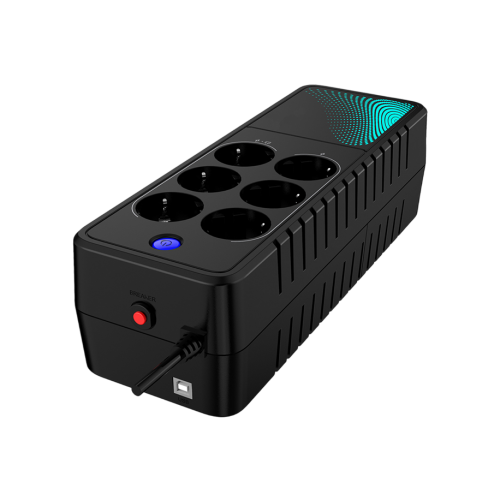 ИБП CBR LGT-850H-6F-LDB Offline 850VA/480W 6Ah12V 6 x Shuko+ Breaker