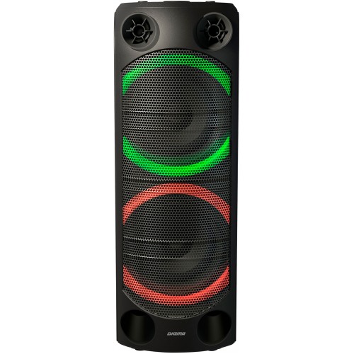 Минисистема Digma D-MC1720 черный 500Вт FM USB BT micro SD