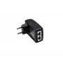 PoE-инжектор NST NS-PI-1G-15/A - Gigabit Ethernet на 1 порт, PoE IEEE 802.3af. Мощность PoE на порт - до 15.4W