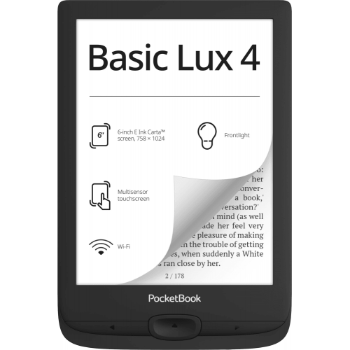 Электронная книга PocketBook 618 Basic Lux Ink Black (PB618-P-WW)