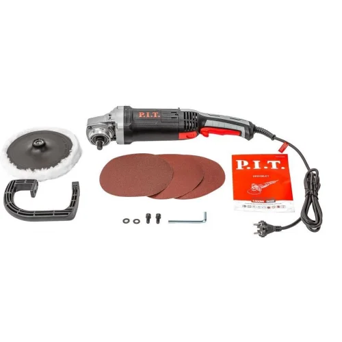 Полировальная машина P.I.T. PPO180-C1 1400Вт 3500об/мин рез.шпин.:M14 d=180мм