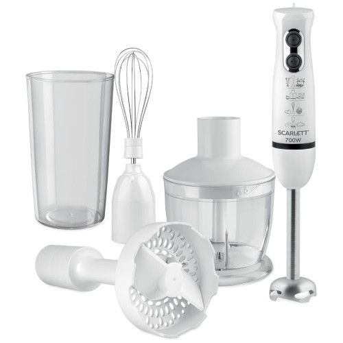 Блендер Scarlett SC-HB42M33 белый Максимальная мощность 700 Вт, 4 в 1
