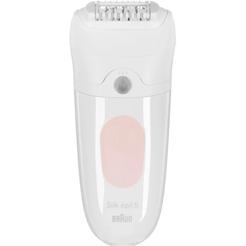 Эпилятор Braun SE5-050 скор.:2 насад.:4 от электр.сети от аккум. белый/розовый