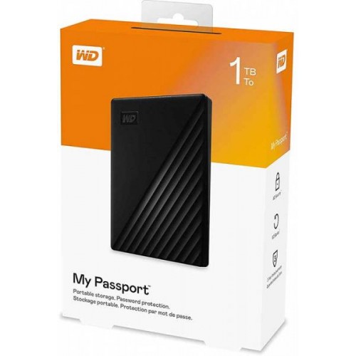 Внешний жесткий диск Western Digital Original USB 3.0 1Tb WDBYVG0010BBK-WESN My Passport 2.5