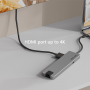 Док-станция WAVLINK USB-C Travel Mini/100W PowerDelivery/ 1xUSB3.0/1xUSB2.0/1xHDMI 4K 60HZ/1xGigabit LAN/SD/Micro SD Card Reader
