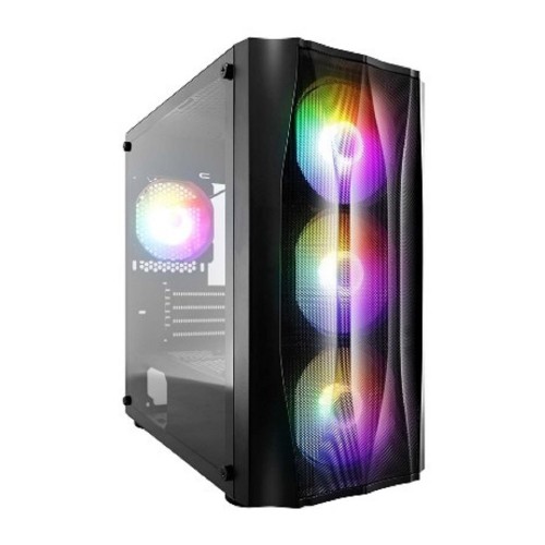 Компьютерный корпус 1STPLAYER FIREBASE X3-M Black / mATX, TG / 4x120mm LED fans inc. / X3-M-BK-4F1