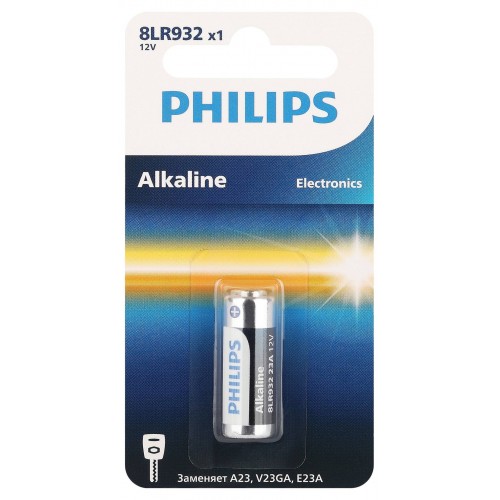 Philips Батарейки 8LR932/51 алкалиновые 12v, MN21-1BL (1/20/200/16800). Блистер 1 шт.
